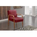 Ver imagem 2 de Kit 4 Poltronas Anita Conjunto Cadeiras Moderna Braço Madeira