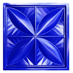 Formas Campestre 3d Abs Azul Gesso Cimento 1mm Lindíssimas - 2