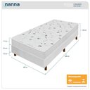 Ver imagem 2 de Cama Box + Colchão Solteiro Salta Liso Branco Espuma D23 88x188x54cm
