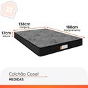 Ver imagem 3 de Colchão Casal Espuma D33 Estampa Bambu 138x188x17cm
