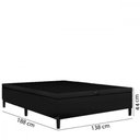 Ver imagem 3 de Base Box para Colchão Casal com Baú Itaflex 1,38x1,88x0,45