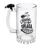 Kit Caneca Chopp Campainha Chama Sino Vidro Premium Copo de Vidro Cerveja 450ml - 1