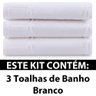 Jogo de Toalha 3 Peças Banho Aveludado para Bordar - Artesanalle Dohler - Emcompre - 2