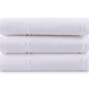 Jogo de Toalha 3 Peças Banho Aveludado para Bordar - Artesanalle Dohler - Emcompre