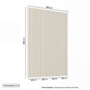 Ver imagem 3 de Painel Ripado para TV até 65 Polegadas Planejado 160x250cm Aruá CabeCasa MadeiraOriginals Off White