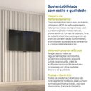 Ver imagem 7 de Painel Ripado para TV até 65 Polegadas 160x250cm Aruá CabeCasa MadeiraOriginals Off White