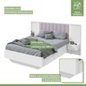 Conjunto com Guarda-roupa Spazio Super Glass, Cômoda Urban e Cama Casal Solaris - 5