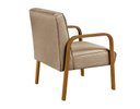 Ver imagem 4 de Kit 2 Poltronas Anita Conjunto Cadeiras Moderna Braço Madeira Marrom 150