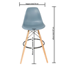 kit com 2 Banqueta Alta Charles Eames Eiffel 133bpp - 6