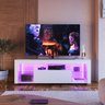 Rack para Tv até 60 Polegadas Estilo Gamer 1 Gaveta 2 Prateleiras em Vidro e Iluminação em Led Yesca - 2