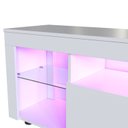 Ver mais imagens de Rack para TV até 60 Polegadas com LED 160cm Gamer 1 Gaveta 2 Prateleiras em Vidro Yescasa Branco