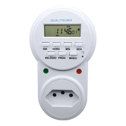 Timer Temporizador Digirtal Programável Tomada Bivolt Qtd01