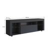 Rack para Tv até 60 Polegadas Estilo Gamer 1 Gaveta 2 Prateleiras em Vidro e Iluminação em Led Yesca - 4