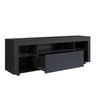 Rack para Tv até 60 Polegadas Estilo Gamer 1 Gaveta 2 Prateleiras em Vidro e Iluminação em Led Yesca - 5