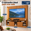 Ver mais imagens de Estante Home para TV até 75 Polegadas com LED 2 Portas Jordão Freijó