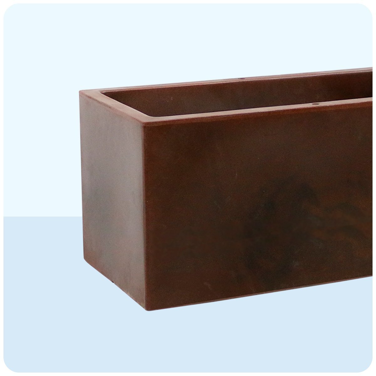 Jardineira Cubo 100 X 50 Cm Vasart 09 - Antique Rusty - 2