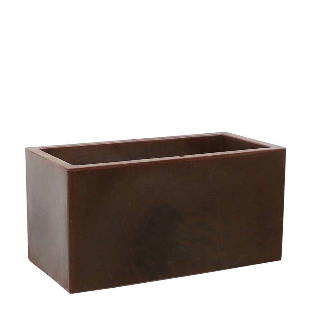 Jardineira Cubo 100 X 50 Cm Vasart 09 - Antique Rusty - 3