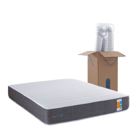 Colchão Casal Enrolado Espuma 138cm Keepcore Cinza/Branco Herval
