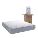 Ver imagem 1 de Colchão Casal Enrolado Molas Ensacadas 138cm Bumpcore Cinza/Branco Herval