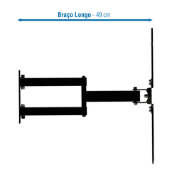 Suporte Tv Led Articulado 10 a 56 Sbrp1041 - 3