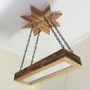 Ver imagem 4 de Luminária Lustre Pendente Rústico Madeira Led Lustre 40w
