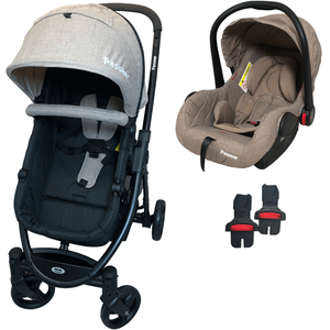 Carrinho de Bebe Bebe Conforto Passear Baby Jupiter 3 em 1 Caqui