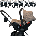 Ver imagem 3 de Carrinho de Bebe Bebe Conforto Passear Baby Jupiter 3 em 1 Caqui