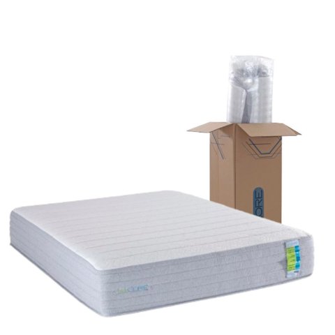Colchão King Enrolado Espuma 193cm Freshcore Branco/Cinza Herval