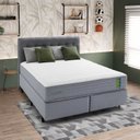 Ver imagem 2 de Colchão King Enrolado Espuma 193cm Freshcore Branco/Cinza Herval