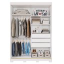 Ver imagem 4 de Guarda-Roupa Solteiro 160cm 2 Portas de Correr com Espelhos 100% Mdf Dubai Espresso Móveis