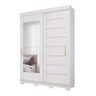Guarda-Roupa Solteiro 160cm 2 Portas de Correr com Espelhos 100% Mdf Dubai Espresso Móveis - 3