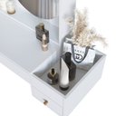 Ver imagem 5 de Penteadeira Suspensa com Nicho Aberto Gaveta e Gavetão Es1001