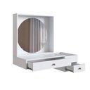 Ver imagem 7 de Penteadeira Suspensa com Nicho Aberto Gaveta e Gavetão Es1001