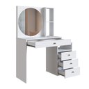 Ver imagem 4 de Penteadeira com 3 Gavetas 1 Gavetão e Nicho Aberto Es2002