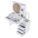 Ver imagem 7 de Penteadeira com 3 Gavetas 1 Gavetão e Nicho Aberto Es2002