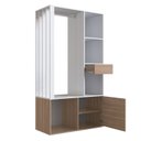 Ver imagem 2 de Guarda-roupa Closet com 1 Gaveta 1 Cabideiro 2 Prateleiras e 1 Porta Cl100