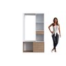 Guarda-roupa Closet com 1 Gaveta 1 Cabideiro 2 Prateleiras e 1 Porta Cl100 - 9