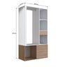 Guarda-roupa Closet com 1 Gaveta 1 Cabideiro 2 Prateleiras e 1 Porta Cl100 - 4