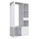Ver imagem 3 de Guarda-roupa Closet com 1 Gaveta 1 Cabideiro 2 Prateleiras e 1 Porta Cl100