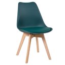Ver imagem 5 de Mesa Redonda 100cm + 3 Cadeiras Verde Escuro Verde-Escuro