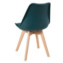 Ver imagem 3 de Mesa Redonda 100cm + 3 Cadeiras Verde Escuro Verde-Escuro