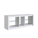 Ver imagem 3 de Rack para Tv até 55 Polegadas Estilo Gamer com 2 Prateleiras em Vidro e Iluminação em Led Rgb