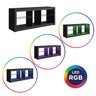 Rack para Tv até 55 Polegadas Estilo Gamer com 2 Prateleiras em Vidro e Iluminação em Led Rgb - 7