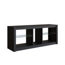 Ver imagem 3 de Rack para TV até 55 Polegadas com LED 136cm Gamer com 2 Prateleiras em Vidro Preto