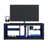 Rack para Tv até 55 Polegadas Estilo Gamer com 2 Prateleiras em Vidro e Iluminação em Led Rgb - 6