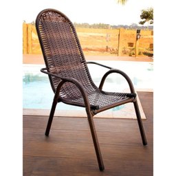 Cadeira de Área Luxo Adulta Junco Argila Braga e Pina - 1