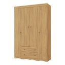 Ver imagem 2 de Guarda-roupa Infantil 122cm 4 Portas e 2 Gavetas Realeza Multimóveis Mp4453 Madeirado