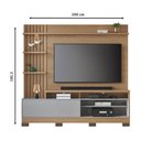 Ver imagem 2 de Estante Home Theater Maceió com Pés Freijó Cinza Acetinado - Colibri