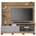 Ver imagem 1 de Estante Home Theater Maceió com Pés Freijó Cinza Acetinado - Colibri