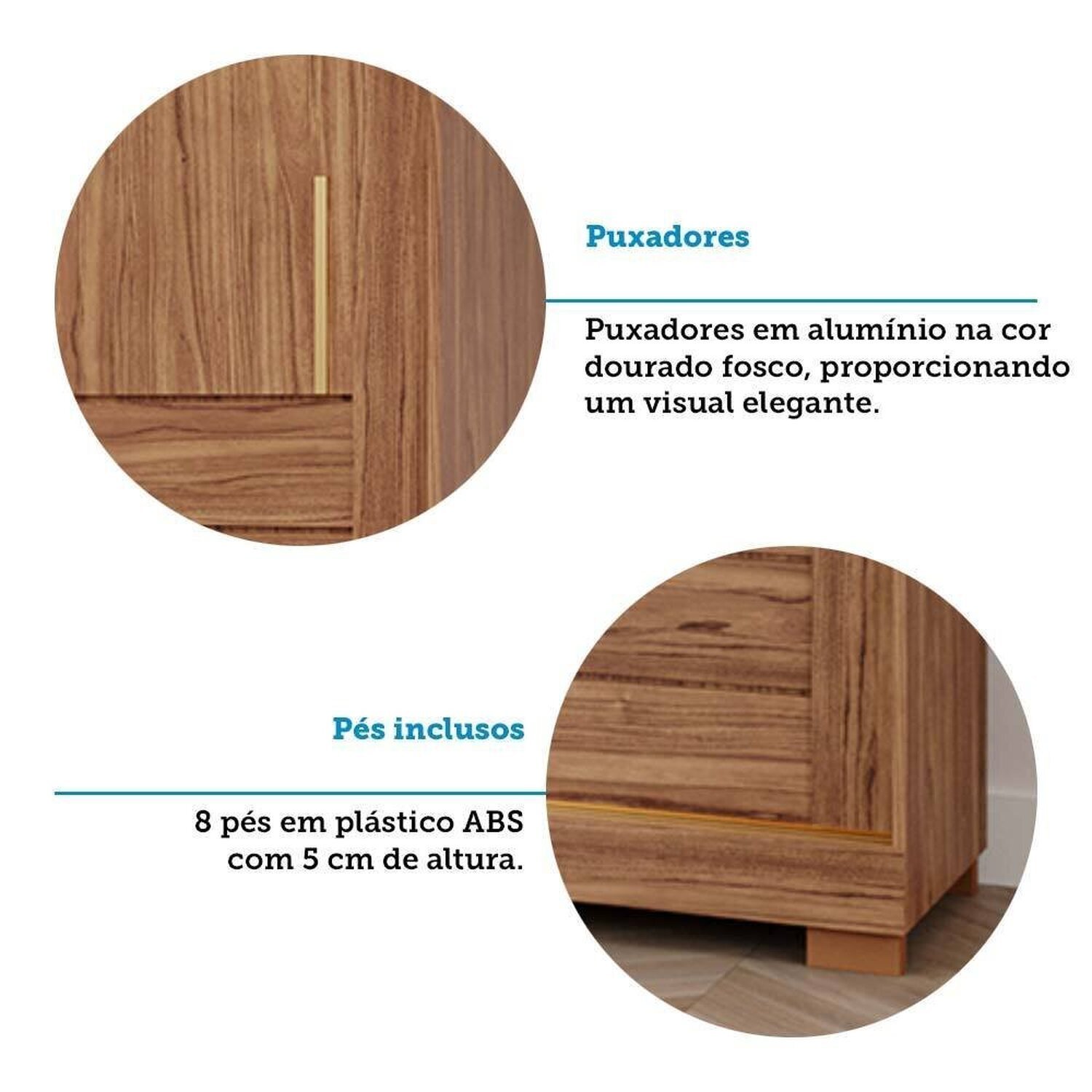 Guarda-roupa Solteiro 3 Portas de Correr 3 Gavetas com Espelhos 100% Mdf Dubai Espresso Móveis - 9